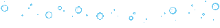 A divider featuring pixel art of popping bubbles.
